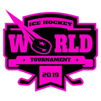 World Ice Hockey Tournament logo template Miniatura