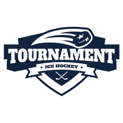 Tournament Ice Hockey logo template 02 Miniatura