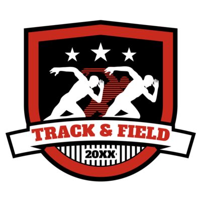 Track & Field Team Logo 08 Miniatura
